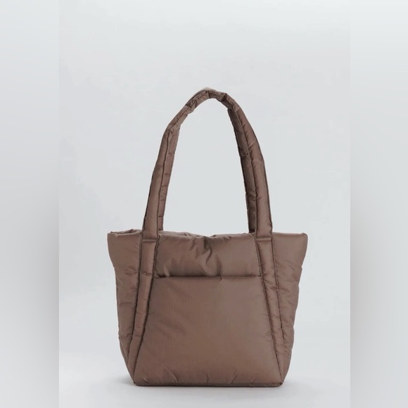 Baggu Puffy Mini Tote in Cocoa - Picture 2 of 5